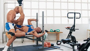 Sporty men use the gym as their playground for merciless anal sensations
