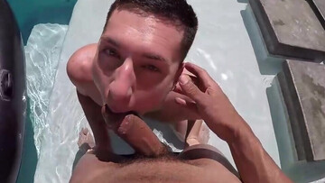 Outdoor blowjob and doggy anal in flawless POV