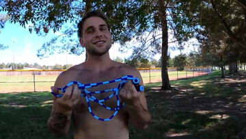 Blonde lover gives his black partner the most intense blowjob