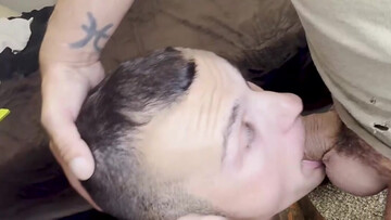 Inked lover endures oral gagging ahead of getting fucked in rough manners