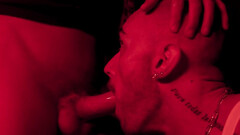 Bald dude enjoys midnight anal pleasures with a random male