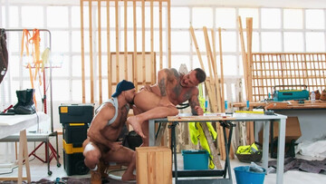 Muscular men share private moments during their intense gay quest