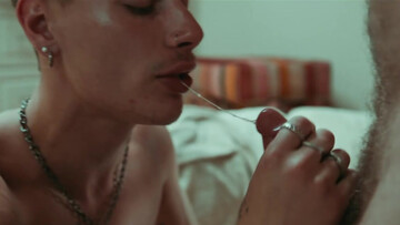 DILF fucking twink ass and mouth in a taboo porn movie