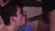 Insolent amateur twink handles the BBC in marvelous positions