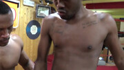 Interracial gangbang with a slutty whiteboi taking it