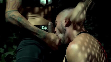 Dark room anal with a hunk who has a round BIG ass