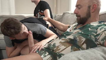 Young lads swap partners in merciless foursome until thei come