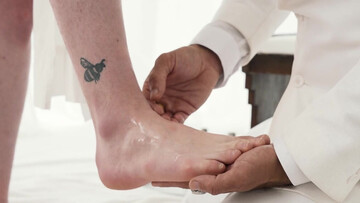 Loud boy keeps asking the hot DILF for more cock in his greedy ass