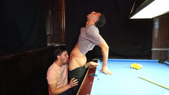 Hunk threesome with a skinny slut taking it bareback