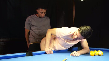 Hunk threesome with a skinny slut taking it bareback