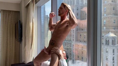 Strong men fuck in morning romance and provide nothing but sexy views