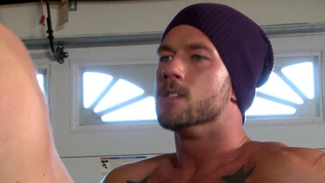 Insolent men fuck at the garage and share the ultimate details