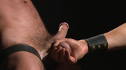 Muscular bear is prepared to endure the most intense anal punishments