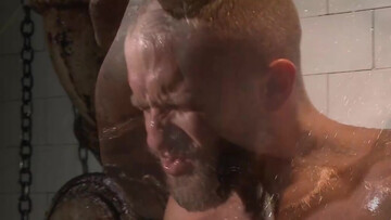 Muscular bear is prepared to endure the most intense anal punishments