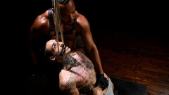 BDSM interracial: hot blowjob and anal with results