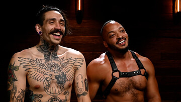 BDSM interracial: hot blowjob and anal with results