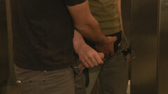 Straight bartender gets gangbanged with determination