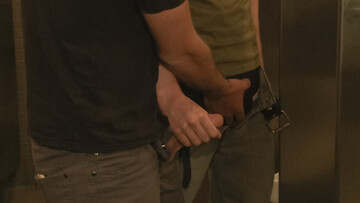 Straight bartender gets gangbanged with determination