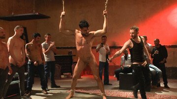 Ray Han and Adam Herst in the crowd for a Halloween fuck