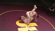 Appealing men share naked wrestling fetishes in the ring