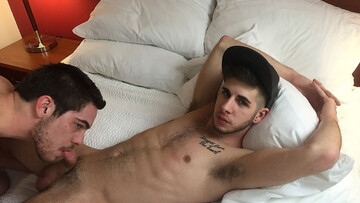 Brunette gay fuckers Alec Shea and Lance Matthews FUCK