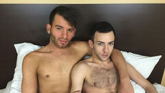 Insolent blokes lick and finger fuck in bed before a good anal shag