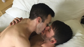 Insolent blokes lick and finger fuck in bed before a good anal shag