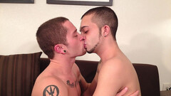 Guy with terrible facial hair gets fucked on all fours