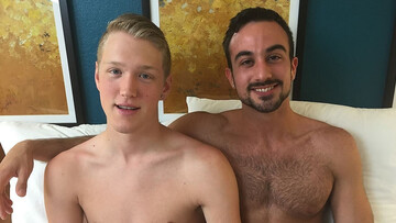 Jockstrap twink Caleb Nash goes on all fours for Mason Lear