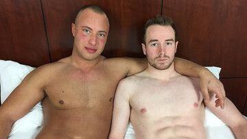 Tanned guy with not a lot of a hair claiming pasty ass