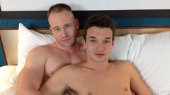 Romantic hook up in a hotel room between a boy and his stepdad