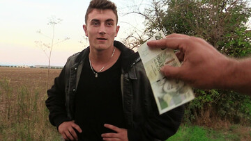 Muscular Czech hunk enjoys good cash to devour this dick on camera