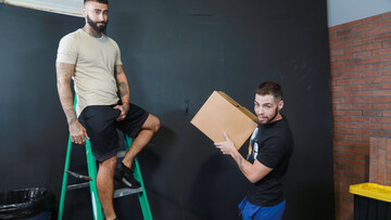 Bearded cum dump is always open for his business