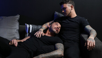 Latino lover pumps pair of thick dicks in his holes for full threesome