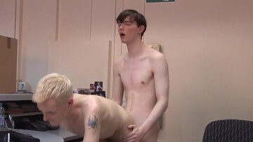 Anal on delivery with Lex Blond and Charlie Snake