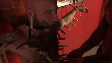 Leather domination with Drake Jaden and Ricky Sinz