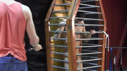 Caged-up hottie is going to reach a few orgasms too