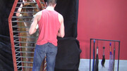 Caged-up hottie is going to reach a few orgasms too