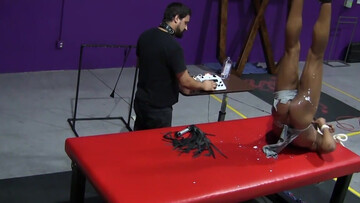 Bondage and hot hunk domination with two horny dudes