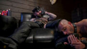 Chance Summerlin in a cigar-and-sweat BDSM bear vid