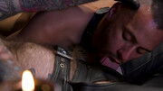 Chance Summerlin in a cigar-and-sweat BDSM bear vid