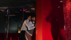 Their heaving breaths are crazy hot in this public fuck