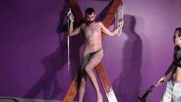 Erotic maledom kinks grant thin male slave intense anal sensations