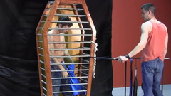 Caged boy lets his horny master play the kinkiest games with him