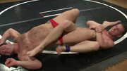 Wrestling guys combine nudity with anal fingering in sexy perversions