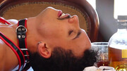 Slender man gets anal drilled over the table after a generous blowjob