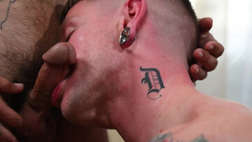 Energized lad fucks his hairy partner until he comes on his dick