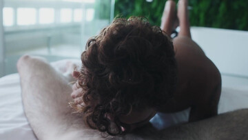 Thin boy screams for more whilst the hungry dick dives in his ass