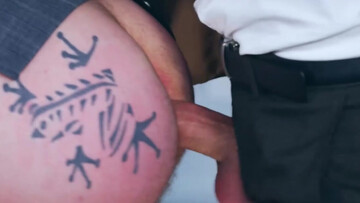 DILF fucks business partner in the ass and floods his booty with sperm