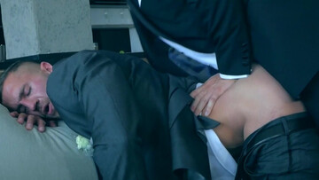 Horny men at a wedding find a retired place to fuck and experience gay pleasures